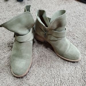 Muted olive green ankle boot uggs